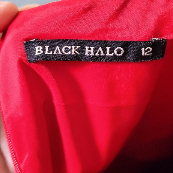 Black Halo Red Dress Size 12 - Picture 5 of 5